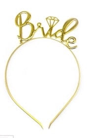 Bride to be Headband Deluxe (Gold)